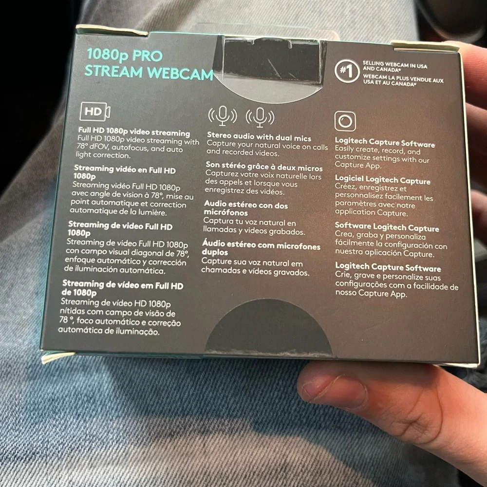 1080p pro stream Logitech webcame